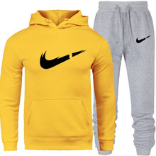 Load image into Gallery viewer, Men's Fashion Hoodies Set Suits Hit Color Mosaic Stars Sweater Sweatsuit Mens Track Suit Set Men Clothes 2019