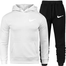 Load image into Gallery viewer, Men's Fashion Hoodies Set Suits Hit Color Mosaic Stars Sweater Sweatsuit Mens Track Suit Set Men Clothes 2019
