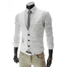 Load image into Gallery viewer, 2019 Hot Men Business Formal Dress Suit Vests Men Slim Fit Suit Vest Wedding Party Waistcoat Homme Men Casual Sleeveless Coats