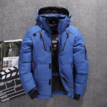 Load image into Gallery viewer, 2019 Winter Duck Down Jacket Men New Fashion Fur Collar Jacket Men Thick Warm Mens White Duck Down Coat Jaqueta Masculina