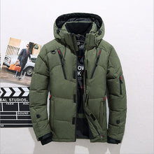 Load image into Gallery viewer, 2019 Winter Duck Down Jacket Men New Fashion Fur Collar Jacket Men Thick Warm Mens White Duck Down Coat Jaqueta Masculina