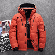 Load image into Gallery viewer, 2019 Winter Duck Down Jacket Men New Fashion Fur Collar Jacket Men Thick Warm Mens White Duck Down Coat Jaqueta Masculina