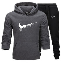 Load image into Gallery viewer, New Sport Suit Print Hoodie Hooded Men Casual Cotton Fall / Winter Warm Sweatshirts Men's Casual Tracksuit Costume