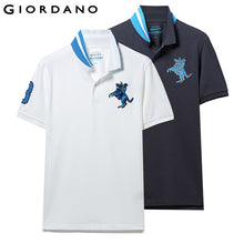 Load image into Gallery viewer, Giordano Men Polo Shirt Pack Of 2 Embroidered Pattern Fashion Polo Men Stretchy Short Sleeve Polos Para Hombre Brand Summer Tops