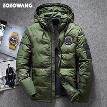Load image into Gallery viewer, ZOZOWANG High quality men's winter jacket thick snow parka overcoat white duck down jacket men wind breaker down coat size 4XL