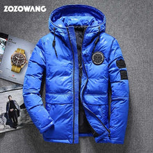 Load image into Gallery viewer, ZOZOWANG High quality men's winter jacket thick snow parka overcoat white duck down jacket men wind breaker down coat size 4XL