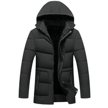 Load image into Gallery viewer, FAVOCENT Good Quality Men Jacket Super Warm Thick Mens Winter Parkas Long Coats with Hood for Leisure Men Parka Plus Size 4XL