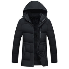 Load image into Gallery viewer, FAVOCENT Good Quality Men Jacket Super Warm Thick Mens Winter Parkas Long Coats with Hood for Leisure Men Parka Plus Size 4XL