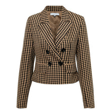 Load image into Gallery viewer, Sollinarry Streetwear Women Autumn Blazer Skirt Sets Long Sleeve Plaid Winter Chic Blazer Coats Female New 2 Pieces Casual Suits