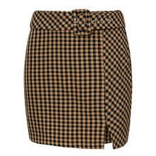 Load image into Gallery viewer, Sollinarry Streetwear Women Autumn Blazer Skirt Sets Long Sleeve Plaid Winter Chic Blazer Coats Female New 2 Pieces Casual Suits