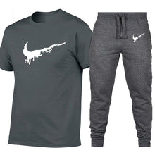 Load image into Gallery viewer, New Fashion printing suits sportwear Gyms Fitness trousers/Men's Sets T Shirts+pants Two Pieces Sets Casual Tracksuit Men3XL
