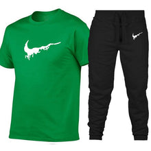 Load image into Gallery viewer, New Fashion printing suits sportwear Gyms Fitness trousers/Men's Sets T Shirts+pants Two Pieces Sets Casual Tracksuit Men3XL