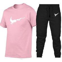Load image into Gallery viewer, New Fashion printing suits sportwear Gyms Fitness trousers/Men's Sets T Shirts+pants Two Pieces Sets Casual Tracksuit Men3XL