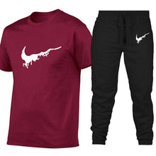 Load image into Gallery viewer, New Fashion printing suits sportwear Gyms Fitness trousers/Men's Sets T Shirts+pants Two Pieces Sets Casual Tracksuit Men3XL