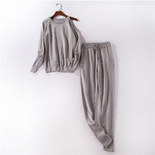 Load image into Gallery viewer, Women's Tracksuit knitted Suits 2 Piece Set Handmade