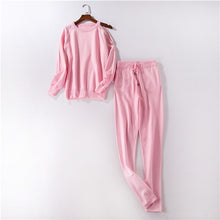Load image into Gallery viewer, Women's Tracksuit knitted Suits 2 Piece Set Handmade