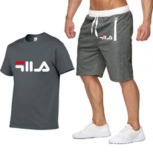 Load image into Gallery viewer, Top Brand Men's Sets Summer Fashion Print Shorts Pants+T shirts Set Men Short Sleeve Shirts Casual Men Clothing Sets Tracksuit