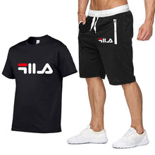 Load image into Gallery viewer, Top Brand Men's Sets Summer Fashion Print Shorts Pants+T shirts Set Men Short Sleeve Shirts Casual Men Clothing Sets Tracksuit