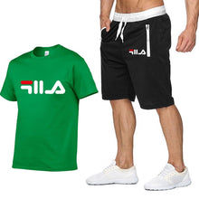 Load image into Gallery viewer, Top Brand Men's Sets Summer Fashion Print Shorts Pants+T shirts Set Men Short Sleeve Shirts Casual Men Clothing Sets Tracksuit