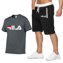 Load image into Gallery viewer, Top Brand Men's Sets Summer Fashion Print Shorts Pants+T shirts Set Men Short Sleeve Shirts Casual Men Clothing Sets Tracksuit