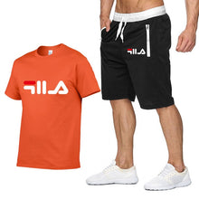 Load image into Gallery viewer, Top Brand Men's Sets Summer Fashion Print Shorts Pants+T shirts Set Men Short Sleeve Shirts Casual Men Clothing Sets Tracksuit