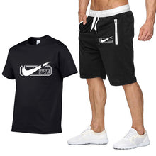 Load image into Gallery viewer, 2019 new T Shirt+Shorts Sets Men Letter Printed Summer Suits Casual Tshirt Men Tracksuits Brand Clothing Tops Tees Set Male