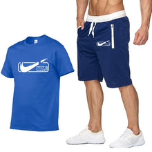 Load image into Gallery viewer, 2019 new T Shirt+Shorts Sets Men Letter Printed Summer Suits Casual Tshirt Men Tracksuits Brand Clothing Tops Tees Set Male
