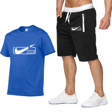 Load image into Gallery viewer, 2019 new T Shirt+Shorts Sets Men Letter Printed Summer Suits Casual Tshirt Men Tracksuits Brand Clothing Tops Tees Set Male