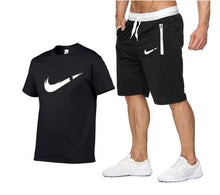 Load image into Gallery viewer, 2019 new T Shirt+Shorts Sets Men Letter Printed Summer Suits Casual Tshirt Men Tracksuits Brand Clothing Tops Tees Set Male