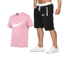Load image into Gallery viewer, 2019 new T Shirt+Shorts Sets Men Letter Printed Summer Suits Casual Tshirt Men Tracksuits Brand Clothing Tops Tees Set Male