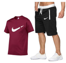 Load image into Gallery viewer, 2019 new T Shirt+Shorts Sets Men Letter Printed Summer Suits Casual Tshirt Men Tracksuits Brand Clothing Tops Tees Set Male