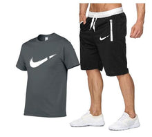 Load image into Gallery viewer, 2019 new T Shirt+Shorts Sets Men Letter Printed Summer Suits Casual Tshirt Men Tracksuits Brand Clothing Tops Tees Set Male