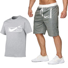 Load image into Gallery viewer, 2019 new T Shirt+Shorts Sets Men Letter Printed Summer Suits Casual Tshirt Men Tracksuits Brand Clothing Tops Tees Set Male
