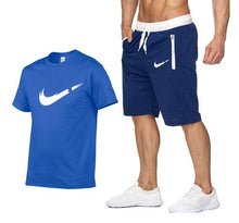 Load image into Gallery viewer, 2019 new T Shirt+Shorts Sets Men Letter Printed Summer Suits Casual Tshirt Men Tracksuits Brand Clothing Tops Tees Set Male