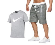 Load image into Gallery viewer, 2019 new T Shirt+Shorts Sets Men Letter Printed Summer Suits Casual Tshirt Men Tracksuits Brand Clothing Tops Tees Set Male