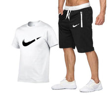 Load image into Gallery viewer, 2019 new T Shirt+Shorts Sets Men Letter Printed Summer Suits Casual Tshirt Men Tracksuits Brand Clothing Tops Tees Set Male