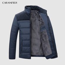 Load image into Gallery viewer, CARANFIER Warm Thick Winter Jacket Men Clothes Casual Stand Collar High Quality Fashion Brand Winter Coat Men Parka Outerwear