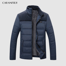 Load image into Gallery viewer, CARANFIER Warm Thick Winter Jacket Men Clothes Casual Stand Collar High Quality Fashion Brand Winter Coat Men Parka Outerwear