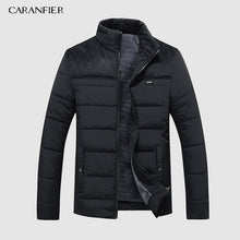 Load image into Gallery viewer, CARANFIER Warm Thick Winter Jacket Men Clothes Casual Stand Collar High Quality Fashion Brand Winter Coat Men Parka Outerwear