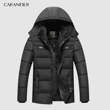 Load image into Gallery viewer, CARANFIER Warm Thick Winter Jacket Men Clothes Casual Stand Collar High Quality Fashion Brand Winter Coat Men Parka Outerwear
