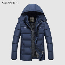 Load image into Gallery viewer, CARANFIER Warm Thick Winter Jacket Men Clothes Casual Stand Collar High Quality Fashion Brand Winter Coat Men Parka Outerwear
