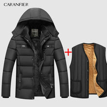 Load image into Gallery viewer, CARANFIER Warm Thick Winter Jacket Men Clothes Casual Stand Collar High Quality Fashion Brand Winter Coat Men Parka Outerwear