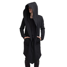 Load image into Gallery viewer, 2019 Men New Fashion Hooded Solid Color Trench Coat Spring Autumn Men Long Jacket Cardigan Long Sleeve Hoody Outwear Streetwear