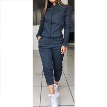 Load image into Gallery viewer, Women's Autumn Solid Color Long Sleeve Outfit - Two-piece Set