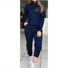 Load image into Gallery viewer, Women's Autumn Solid Color Long Sleeve Outfit - Two-piece Set