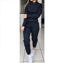 Load image into Gallery viewer, Women's Autumn Solid Color Long Sleeve Outfit - Two-piece Set