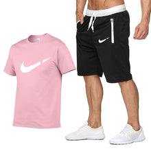 Load image into Gallery viewer, 2019 Summer Sportwear Clothing Mens Set Tracksuit Brand T shirts + Shorts Sets Mens Fashion Two Pieces Sets High Quality Suit
