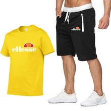 Load image into Gallery viewer, 2019 Summer Sportwear Clothing Mens Set Tracksuit Brand T shirts + Shorts Sets Mens Fashion Two Pieces Sets High Quality Suit
