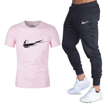 Load image into Gallery viewer, Summer New Tracksuit Men Shorts Casual Men's Sportswear Suit Shorts Brand Clothing Two Pieces Top Tee+Shorts Sweat Suits 2019