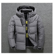 Load image into Gallery viewer, 2019 Winter Jacket Men High Quality Thermal Thick Coat Snow Red Black Parka Male Warm Outwear Fashion White Duck Down Jacket Men